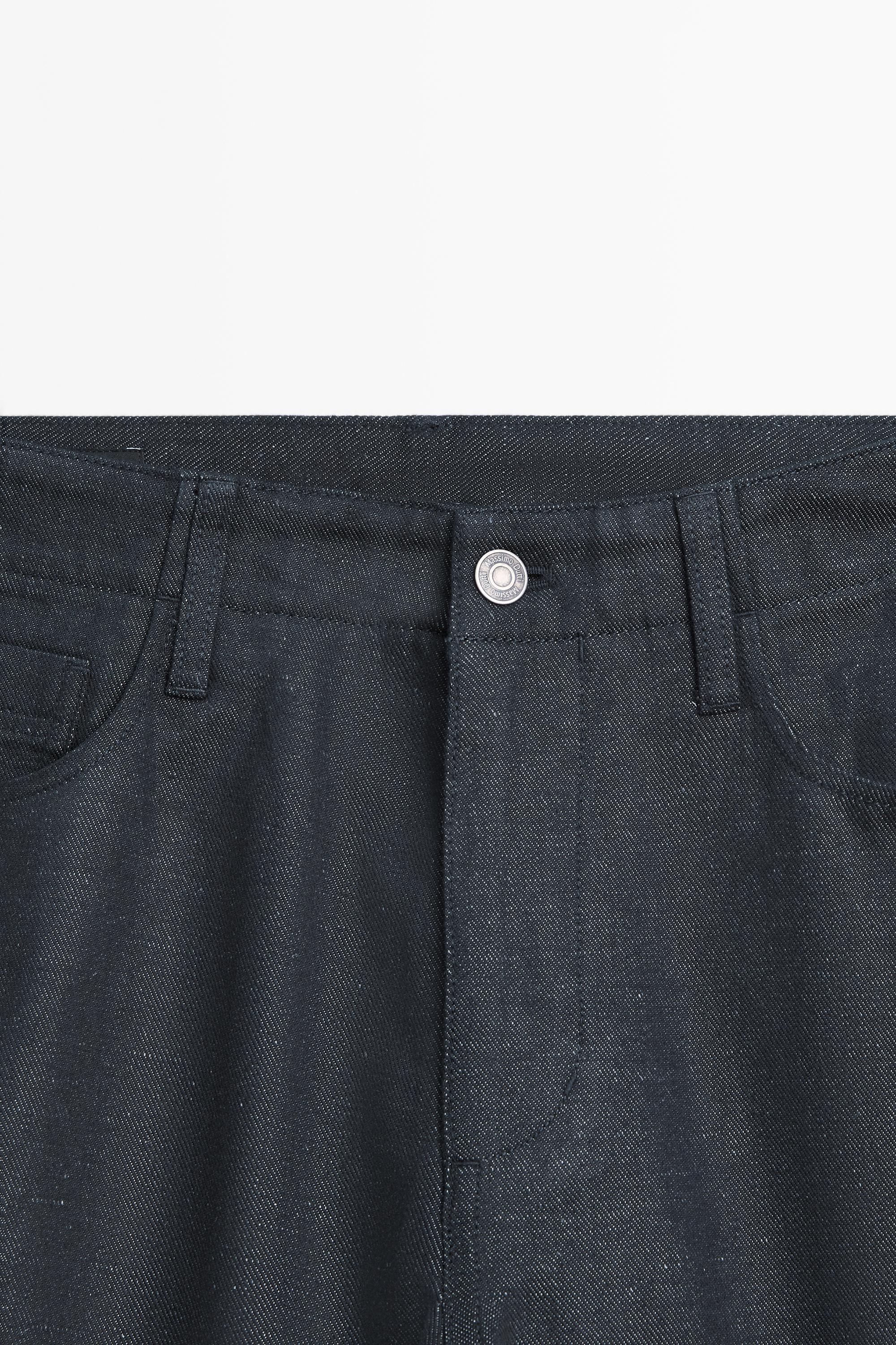 Pantalon cinq poches coton lin
